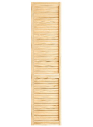 CABINET 21 mm LOUVER Louver/Louver “Germany” Clear Ovolo Sticking 5 mm Slats (27,5mm Pitch) 44 mm stiles Closed