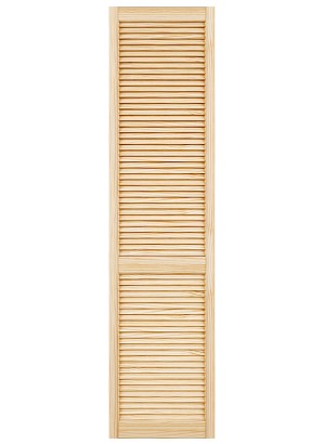 CABINET 21 mm LOUVER Louver/Louver “Germany” Clear Ovolo Sticking 5 mm Slats (27,5mm Pitch) 44 mm stiles Open